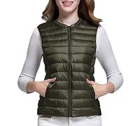 Gilet in pile caldo da uomo, gilet da donna coltivare una moralità calda con scollo a V sottile giù gilet all'interno Portafoglio in pelle morbida, Verde militare, XXXL
