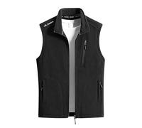 Gilet in Pile da Uomo con Zip Smanicato Pullover Maglione con Cerniera Intera Moda Giacche Tinta Unita Casual Calda Cappotto Senza Maniche Giacca Invernale Antivento Uomos Trekking Sportivo Outwear