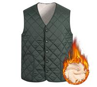 Gilet In Pile Imbottito Trapuntato Senza Maniche Per Uomini Invernale Caldo