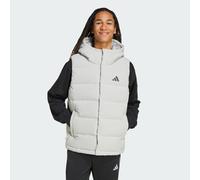 Gilet in piumino con cappuccio Helionic CLIMAWARM Metal Grey L