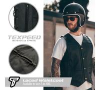 Gilet In Vera Pelle Da Uomo Per Moto Biker