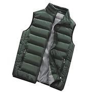 Gilet invernale da uomo, con colletto alto, trapuntato, giacca trapuntata, slim fit, giacca invernale leggera, gilet da montagna, caldo, senza cappuccio, gilet invernale da uomo, con tasche con