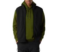 Gilet invernale Foderato Per Uomo Gilet In Pile Con Tasche Giacca In Lana Senza Maniche Giacca In Pile Esterno Con Cerniera Cappotto Da Lavoro Inverno Cappotto Esterno, Nero , S