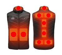 Gilet Invernale Uomo Donna Calda Gilet Riscaldato Donna Uomo Moda Stampato Maglia Riscaldata Elettrica Con 3 Livelli di Riscaldamento Giubbotto Elettrico USB Per Escursionismo All'Aperto, Campeggio