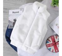 Gilet Invernale Uomo Spesso In Pelliccia Sintetica Fluffy Con Zipper Casual