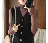 Gilet Knit Da Donna A V Senza Maniche Maglione Morbido