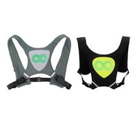 Gilet Luminoso Da Corsa Giubbotto con LED RGB per Camminate Notturne