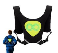 Gilet Luminoso - Gilet da Corsa con LED, Attrezzatura di Sicurezza Ricaricabile Impermeabile Ciclismo Escursionismo Jogging all'aperto
