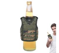 Gilet Mini,Bevanda della bottiglia di caccia della maglia con gli spallacci regolabili | Dispositivo di raffreddamento per bevande tattiche di isolamento termico per lattine e bottiglie da 12 once-16