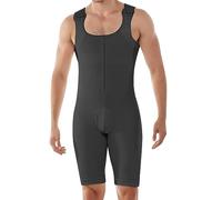 Gilet modellante per il seno da uomo, supporto per la biancheria intima a compressione professionale con design innovativo per una postura atletica ottimale, Nero , XXXXXL
