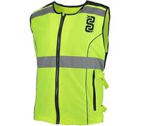 GILET MOTO ALTA VISIBILITA' FLASH GIALLO FLUORESCENTE OJ TAGLIA (xs-s)