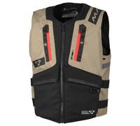 Macna MUTV-1 Gilet da moto, nero-beige, taglia 2XL 3XL per maschi