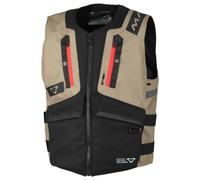 Macna MUTV-1 Gilet da moto, nero-beige, taglia L XL per maschi