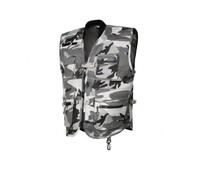 Gilet multitasche MIMETICO grigio/nero 100% cotone non imbottito - ISSA