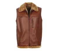 Gilet Pelliccia di Agnello - Firminius Con Colletto Uomo e Pelle Pecora