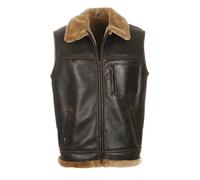 Gilet Pelliccia di Agnello - Firminius Con Colletto Uomo e Pelle Pecora