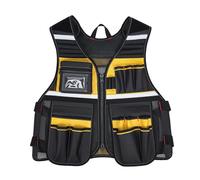 Gilet per attrezzi da elettricista per falegnami Costruzione Uomini Regolabile Abbigliamento da lavoro Cintura regolabile Tasca multipla Abbigliamento da lavoro per gli uomini