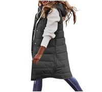 Gilet per Il Tempo Libero alla Moda da Donna Gilet Senza Maniche con Cappuccio Elegante e Solido per un'eleganza Senza Tempo