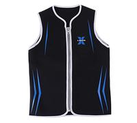 Gilet per Muta in Neoprene 3mm Zipper Muta da Sub Senza Maniche per Uomo - Nero, M