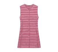 Gilet Piumino Donna Leggero Lungo Gilet Trapuntato Giubbotto Imbottito smanicato Donne Invernale Giubbino smanicato Giacca Giacche Imbottiti Piumini senza Maniche Donna Piuma Taglie Forti Rosa 3XL