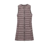 Gilet Piumino Donna Leggero Lungo Gilet Trapuntato Giubbotto Imbottito smanicato Invernale Giubbino Giacchetto smanicato Giacca Imbottiti Piumini senza Maniche Donna Piuma Taglie Forti Cachi 3XL