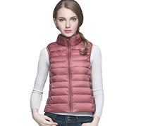 Gilet Piumino Leggero Smanicato Donna Gilet Imbottito Donna Giubbotto Smanicato Giacca Smanicata Invernale Piumini Leggeri Senza Maniche Giacconi Invernali Cappotto Trapuntato Ultraleggero Rosa L