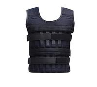 Gilet ponderato da 20 kg, con carico regolabile, per esercizi di carico, allenamento, allenamento, fitness, pesi - non include piastre in acciaio
