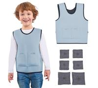 Gilet Ponderato per Bambini | Fornisce Comfort a Pressione Profonda | Strumenti per con ADHD | Weighted vest v2 blue small