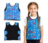 Gilet ponderato per bambini, gilet a compressione, regolabile, come aiuto per ADHD e autismo, abbigliamento sensoriale contro le inondazioni di irritazioni e SPD, gilet per bambini, ragazzi e ragazze