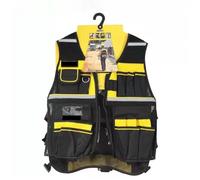 Gilet Portautensili Multifunctional Tool Vest Electrician Kit Reflective Work Clothes Portable Hardware Wrench Screwdriver Organizer Bag(Color 1)