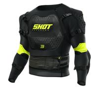 SHOT SHOT - Protezioni Optimal 2.0 Nero / Neon Giallo 2XL