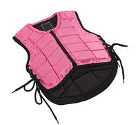 Gilet Protettivo da Equitazione per Bambini Schiuma Anti-Compressione per Assorbimento degli Urti Rosa per Equitazione per Bambini, Protezione per Il Corpo in Nylon Primav (CS)