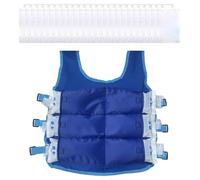 Gilet refrigerante per uomini e donne, regolabile, per il caldo, 12 impacchi di ghiaccio, giacca rinfrescante per lavoro all'aperto, moto, pesca, corsa, giardinaggio, 24 sacchetti, M