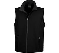 Risultato R232 M Softshell stampabile Bodywarmer, Unisex, R232M, Black/Black, M