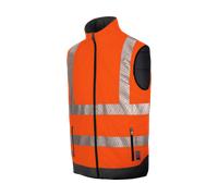 Gilet reversibile alta visibilità Fluo arancione fluo