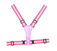 Gilet Riflettente a LED per la Sicurezza Notturna Ad Alta visibilità con Luce Ricaricabile USB per attività di Camminata e Ciclismo (Pink)