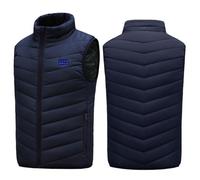 Gilet Riscaldante con Ventuno Zone Intelligente USB per Donna Inverno Termico Morbido Foderato in Peluche ad Alimentazione a Batteria per Esterni e Isolamento Caldo Ottimale