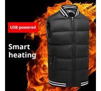Gilet riscaldante in cotone ispessito con ricarica USB Coppia senza maniche unisex Capispalla Gilet da motociclista Calore autunno inverno