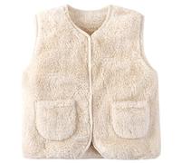 Gilet riscaldante senza maniche per giacca in pile unisex, ideale in autunno e inverno, strato intermedio scolastico o abbigliamento casual, adatto da nove mesi fino a sei anni