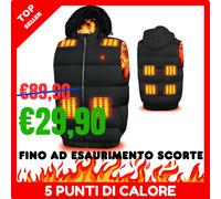 gilet riscaldato con batteria usb TERMICO per uomo donna unisex elettrico lavoro