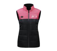 Gilet riscaldato da uomo e donna, con 11 zone di riscaldamento, regolabile, unisex, con riscaldamento, senza maniche, per caccia, campeggio, sci (senza batteria), Colore: rosa., s