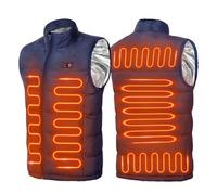 Gilet Riscaldato, Gilet Elettrico USB 9 Zone Gilet Riscaldante Intelligente Leggero e Ricaricabile Gilet Riscaldante Invernale Esterni per Uomo/Donna