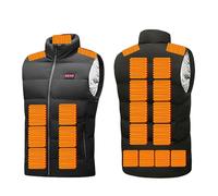 Gilet Riscaldato Leggero Per Uomo Donna 9/11/15/17/20/23 Zone Di Riscaldamento Giacca Riscaldante Unisex Gilet Caldo Leggero,XS, Black 23 Zones