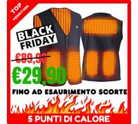 gilet riscaldato riscaldante a batteria usb TERMICO uomo donna elettrico