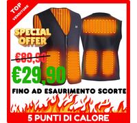 gilet riscaldato riscaldante a batteria usb TERMICO uomo donna unisex elettrico