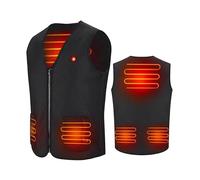 Gilet Riscaldato Uomo Donna 2024 Offerte Gilet con Tre controlli Della Temperatura 9 Zone di Riscaldamento USB Giubbotto Riscaldato Gilet Riscaldato per Sci All'aperto Escursionismo Caccia Moto