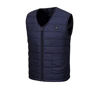 Gilet Riscaldato Uomo Doona Lavabile 5 Zone con USB e 3 Temperature Piumino Riscaldate Senza Maniche 100 Grammi Smanicato Riscaldata Imbottita Trapuntata per Sci Caccia Moto Pesca Trekking Bici