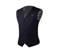 Gilet Riscaldato Uomo Gilet Elegante Invernale Elettrico Giacca Riscaldata con Temperatura Regolabile 16 Zone di Riscaldamento USB Giubbotto Riscaldato per Moto Motoslitta Bici Equitazione Golf