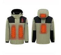 Gilet Riscaldato Uomo Gilet Riscaldabile Uomo con Batteria Giubbino Termico con 13 Zone di Riscaldamento 3 Temperature Regolabili Giubbino Termico Invernale Impermeabile Vestiti con Batteria Giacca
