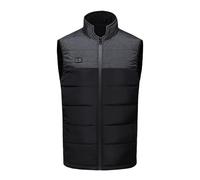 Gilet Riscaldato Uomo Giubbotto Invernale,Elettrico Doppio Interruttore Regolabile 9 Riscaldatori Gilet in Velluto Taglie Forti Top Termico Comoda Cappotto Riscaldato Protezione dal Freddo